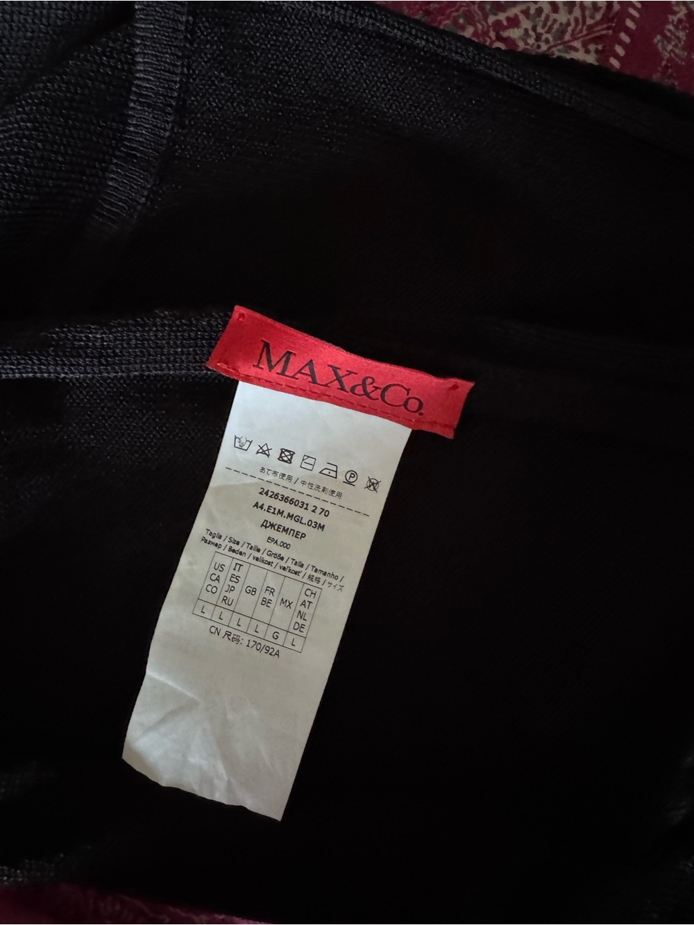 Max & Co. Black Top. Good for S or M - Picture 3 of 6